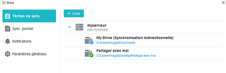 Etat de sauvegarde des dossiers